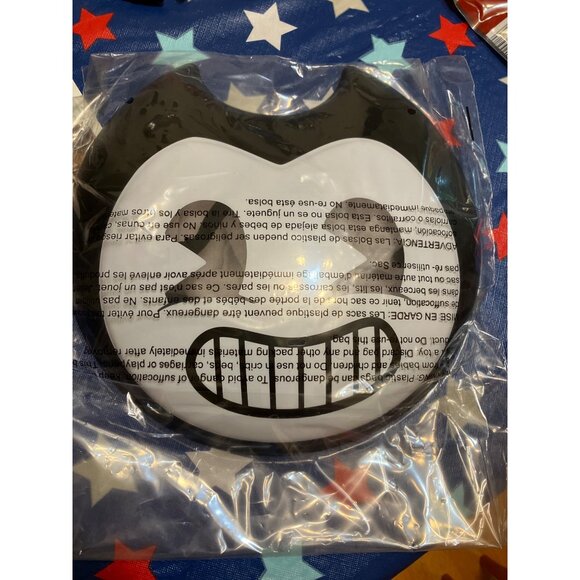 Bendy Costume By Disguise Kids L/G (10-12) Includes Mask & Gloves Black/White - Picture 6 of 14